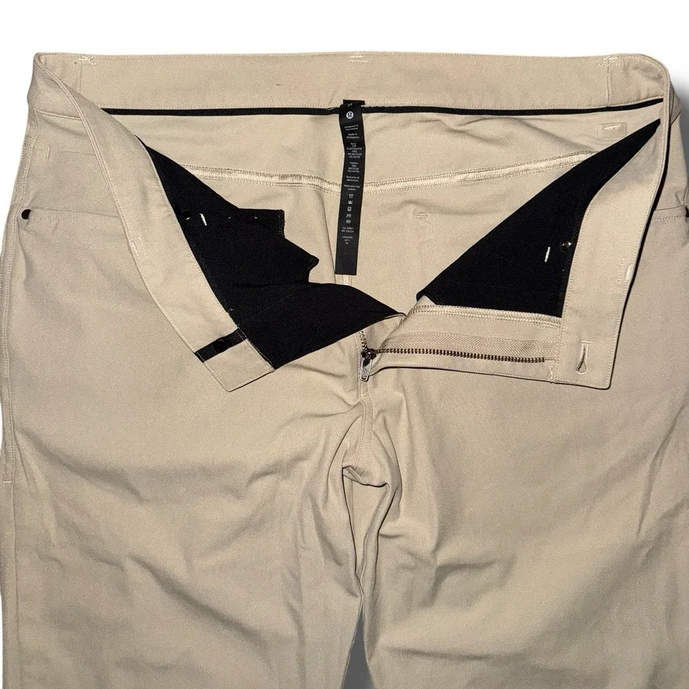 LULULEMON Pants Men 34 31L ABC Slim 5-Pocket Warpstreme‎ Chino Trousers LM5AD9S - Picture 2 of 3